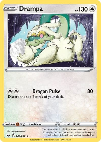 Drampa SWSH01: Sword & Shield Base Set Pokemon card