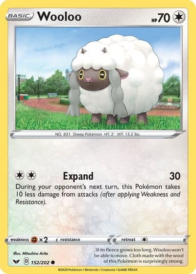 Wooloo (152) SWSH01: Sword & Shield Base Set Pokemon card