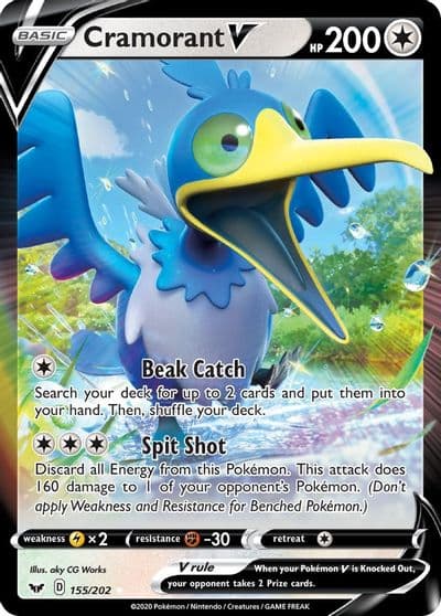 Cramorant V SWSH01: Sword & Shield Base Set Pokemon card