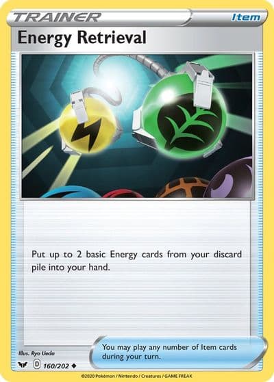 Energy Retrieval SWSH01: Sword & Shield Base Set Pokemon card