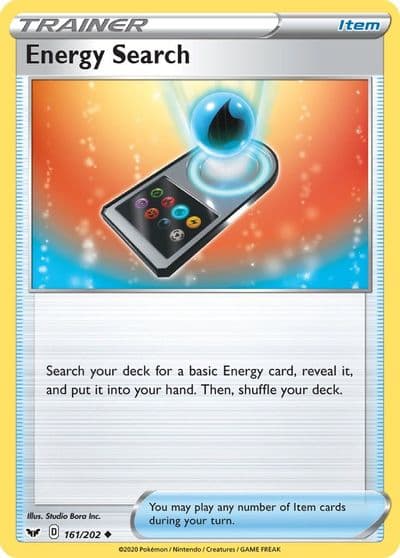 Energy Search SWSH01: Sword & Shield Base Set Pokemon card