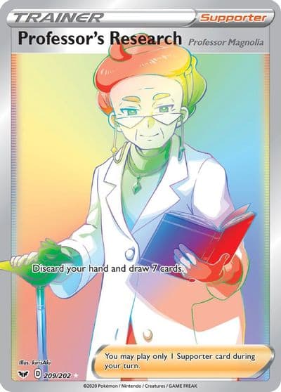 Professor's Research (Secret) SWSH01: Sword & Shield Base Set Pokemon card