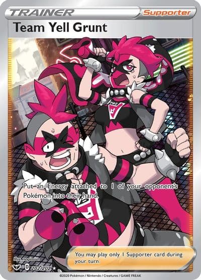 Team Yell Grunt (Full Art) SWSH01: Sword & Shield Base Set Pokemon card