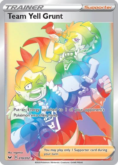 Team Yell Grunt (Secret) SWSH01: Sword & Shield Base Set Pokemon card
