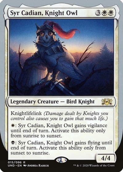 Syr Cadian Knight Owl Unsanctioned Magic card