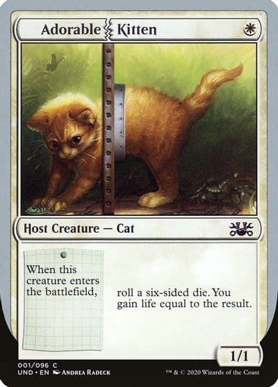 Adorable Kitten Unsanctioned Magic card