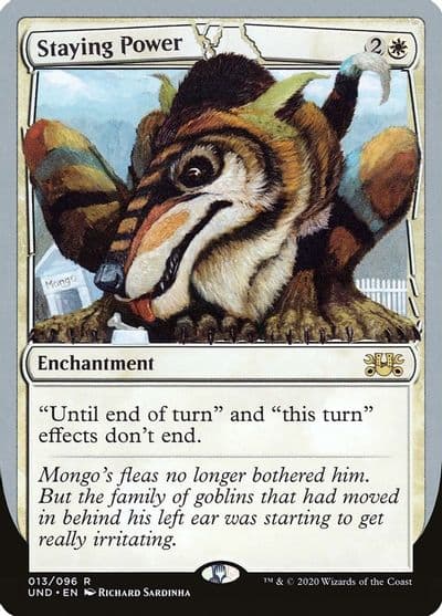 Staying Power Unsanctioned Magic card