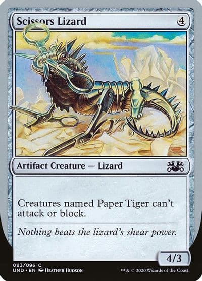 Scissors Lizard Unsanctioned Magic card