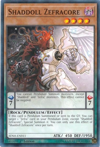 Shaddoll Zefracore Structure Deck: Shaddoll Showdown Yu-Gi-Oh! card