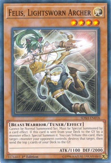 Felis Lightsworn Archer Structure Deck: Shaddoll Showdown Yu-Gi-Oh! card