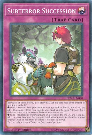 Subterror Succession Structure Deck: Shaddoll Showdown Yu-Gi-Oh! card