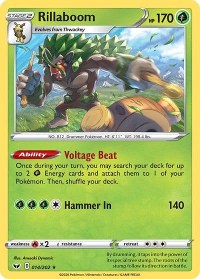 Rillaboom Deck Exclusives Pokemon card