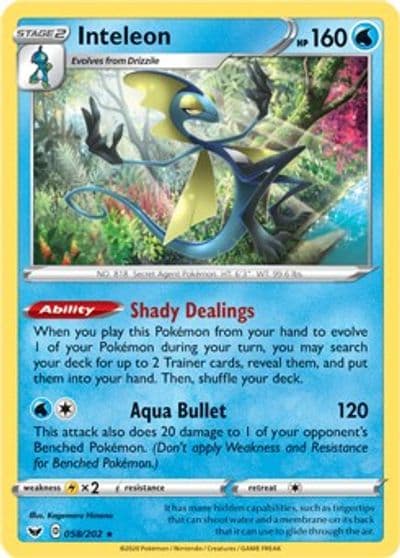 Inteleon Deck Exclusives Pokemon card