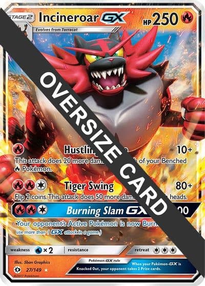 Incineroar GX Jumbo Cards Pokemon card