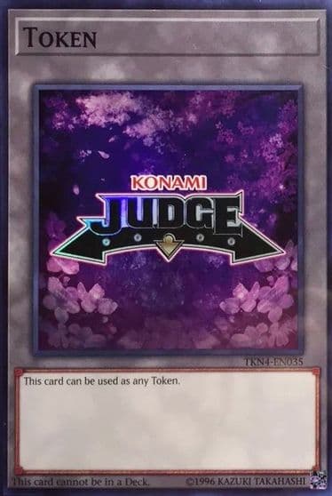 Official Judge Token TKN4 EN035 Judge Promotional Cards Yu-Gi-Oh! card