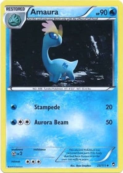 Amaura (Cosmos Holo) Miscellaneous Cards & Products Pokemon card