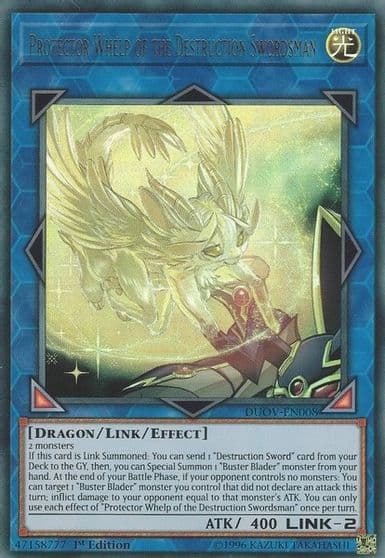 Protector Whelp of the Destruction Swordsman Duel Overload Yu-Gi-Oh! card