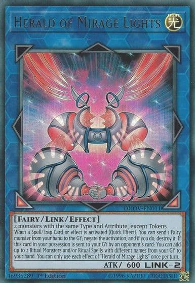 Herald of Mirage Lights Duel Overload Yu-Gi-Oh! card