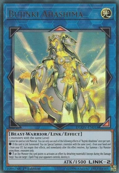 Bujinki Ahashima Duel Overload Yu-Gi-Oh! card