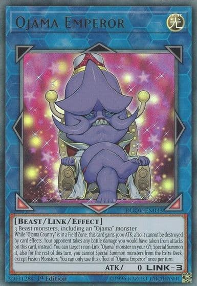 Ojama Emperor Duel Overload Yu-Gi-Oh! card