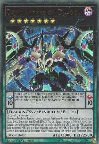 Dark Anthelion Dragon Duel Overload Yu-Gi-Oh! card