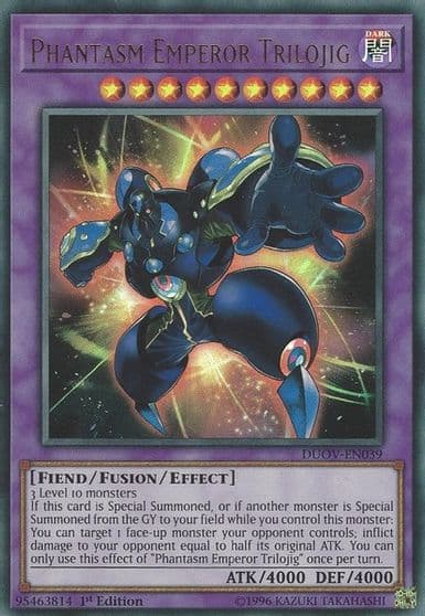 Phantasm Emperor Trilojig Duel Overload Yu-Gi-Oh! card