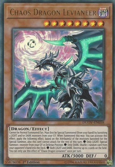 Chaos Dragon Levianeer Duel Overload Yu-Gi-Oh! card