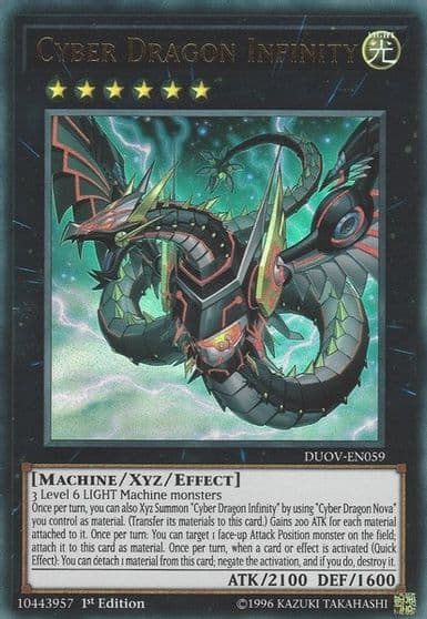 Cyber Dragon Infinity Duel Overload Yu-Gi-Oh! card