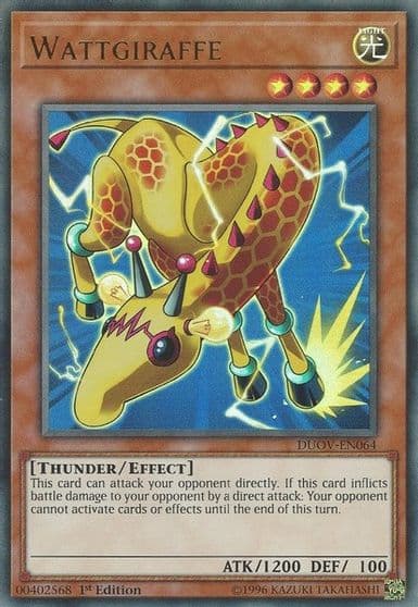Wattgiraffe Duel Overload Yu-Gi-Oh! card