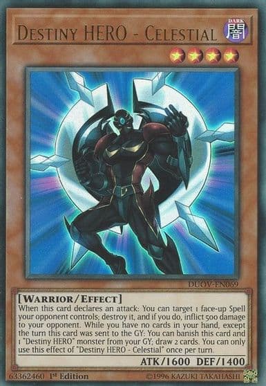 Destiny HERO Celestial Duel Overload Yu-Gi-Oh! card