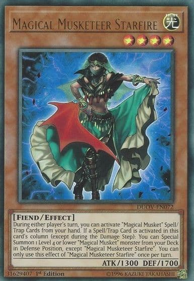 Magical Musketeer Starfire Duel Overload Yu-Gi-Oh! card