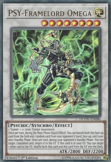PSY Framelord Omega Duel Overload Yu-Gi-Oh! card