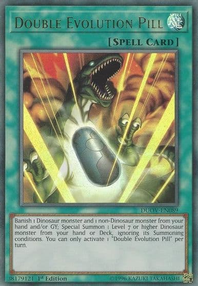 Double Evolution Pill Duel Overload Yu-Gi-Oh! card