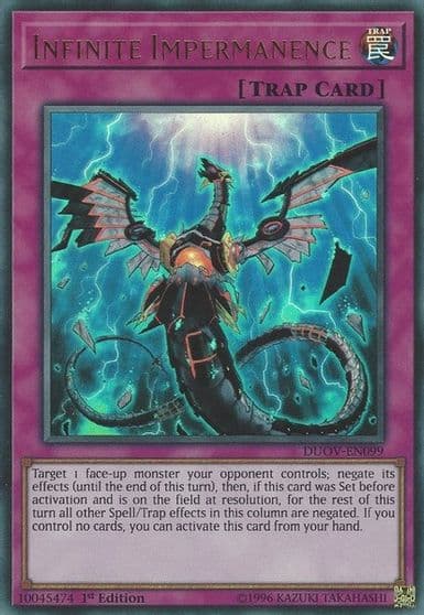 Infinite Impermanence Duel Overload Yu-Gi-Oh! card