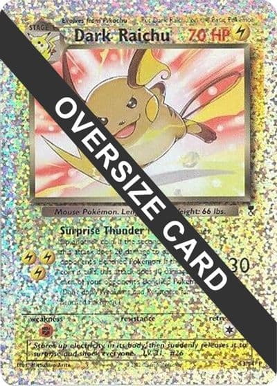 Dark Raichu - S3/S4 (Box Topper) Jumbo Cards Pokemon card