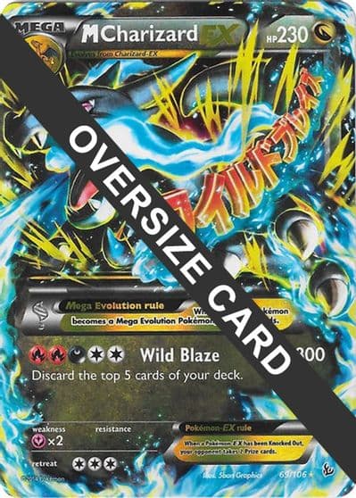 M Charizard EX (Form X) Jumbo Cards Pokemon card