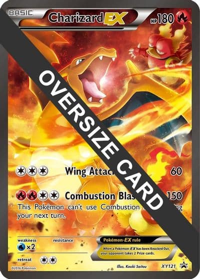 Charizard EX - XY121 (XY Black Star Promos) Jumbo Cards Pokemon card