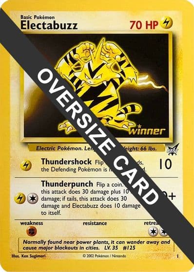 Electabuzz - 1 (Best of Game 1 Promo) Jumbo Cards Pokemon card