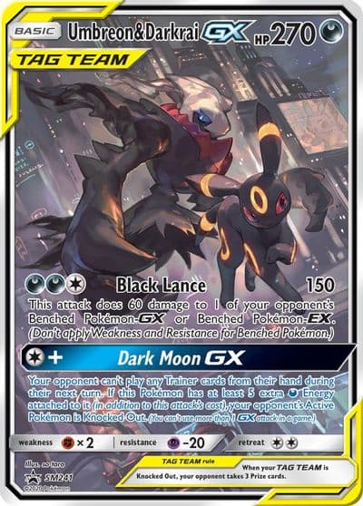 Umbreon & Darkrai GX - SM241 SM Promos Pokemon card