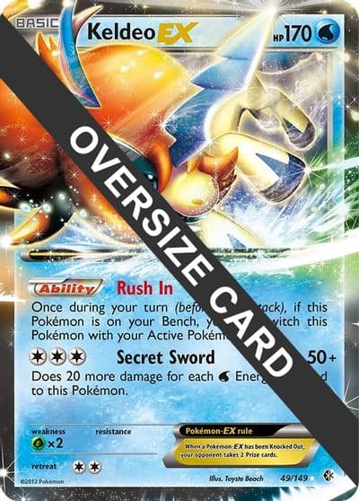 Keldeo EX Jumbo Cards Pokemon card