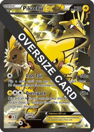 Pikachu EX - XY124 Jumbo Cards Pokemon card