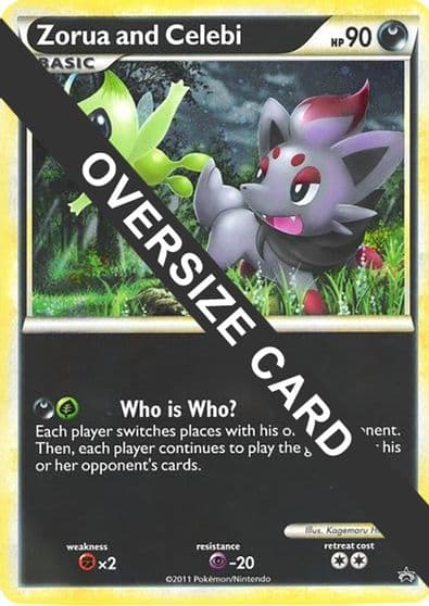 Zorua and Celebi (Black and White Tour Promo) Jumbo Cards Pokemon card