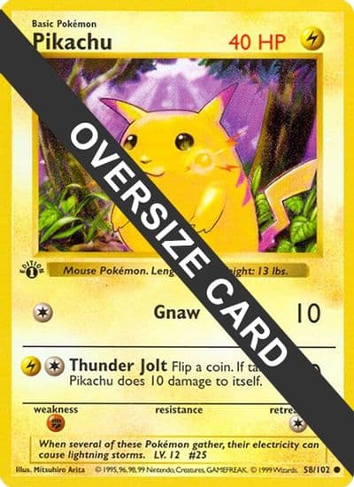 Pikachu Jumbo Cards Pokemon card