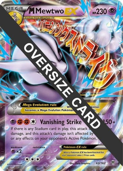 M Mewtwo EX Jumbo Cards Pokemon card