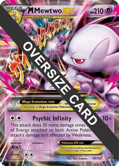 M Mewtwo EX Jumbo Cards Pokemon card