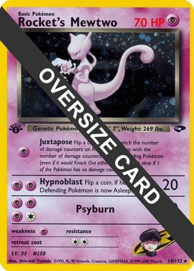 Rocket's Mewtwo Jumbo Cards Pokemon card