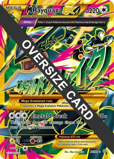 M Rayquaza EX Jumbo Cards Pokemon card
