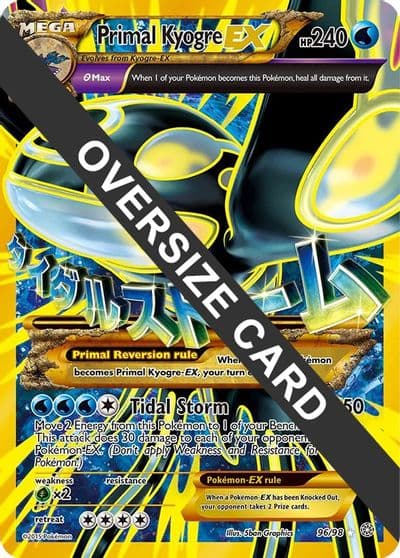 Primal Kyogre EX Jumbo Cards Pokemon card