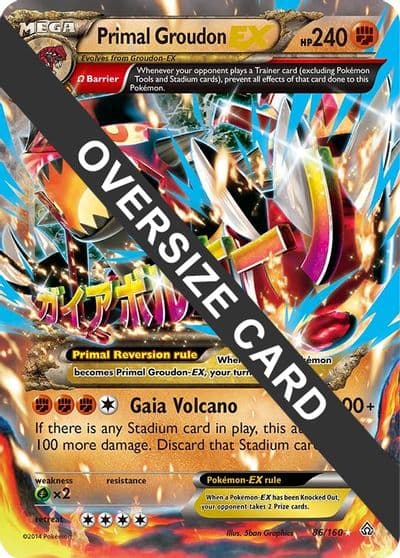 Primal Groudon EX Jumbo Cards Pokemon card