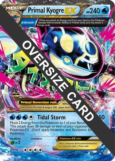 Primal Kyogre EX Jumbo Cards Pokemon card